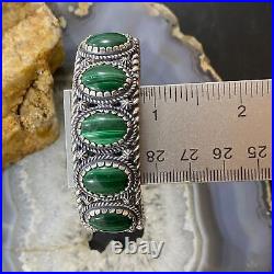 Carolyn Pollack Vintage Southwestern Style Sterling Malachite Bracelet For Women