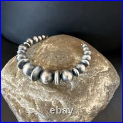 Children Navajo Pearls Sterling Silver Bead Stainless Wrap Bracelet 4.5 19022 Children Navajo Pearls Sterling Silver Bead Stainless Wrap Bracelet 4.5 19022