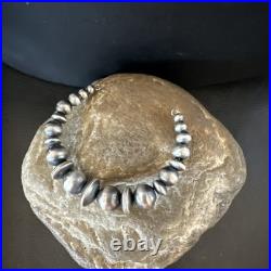 Children Navajo Pearls Sterling Silver Bead Stainless Wrap Bracelet 4.5 19022