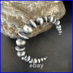 Children Navajo Pearls Sterling Silver Bead Stainless Wrap Bracelet 4.5 19022 Children Navajo Pearls Sterling Silver Bead Stainless Wrap Bracelet 4.5 19022