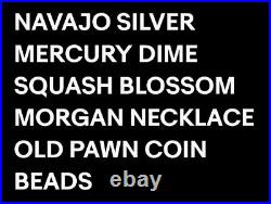 Coin Necklace 1888 Silver Dollar Sterling Silver Native American Made Beautiful