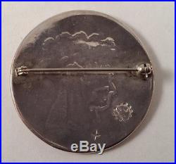 Dalton Taylor Vintage Divine Hopi Kachina Sterling Silver Pin Brooch