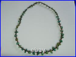 Estate Vintage Pawn Turquoise Nugget Heishi Necklace Southwest Native American