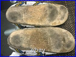 Full beaded vintage Native American moccassins
