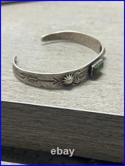 Gibson Gene Navajo Vintage Native American Cuff Bracelet 10.5G Detailed