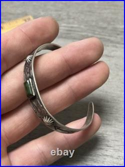 Gibson Gene Navajo Vintage Native American Cuff Bracelet 10.5G Detailed