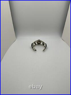 Gorgeous VTG Native American Style Silver And Turquoise Cuff Bracelet Unknown