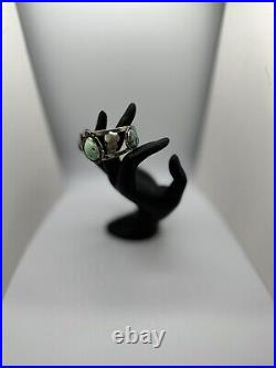 Gorgeous VTG Native American Style Silver And Turquoise Cuff Bracelet Unknown