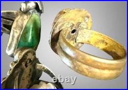 Great LOT 13 Native American Vintage Sterling Silver Rings Turquoise Some Signed