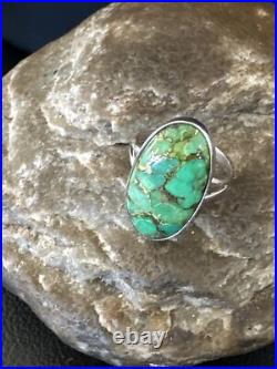 Green Mohave Turquoise Navajo Sterling Silver Ring Size 7 15597 Green Mohave Turquoise Navajo Sterling Silver Ring Size 7 15597
