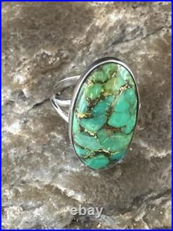 Green Mohave Turquoise Navajo Sterling Silver Ring Size 7 15597 Green Mohave Turquoise Navajo Sterling Silver Ring Size 7 15597