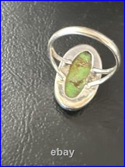 Green Mohave Turquoise Navajo Sterling Silver Ring Size 7 15597 Green Mohave Turquoise Navajo Sterling Silver Ring Size 7 15597