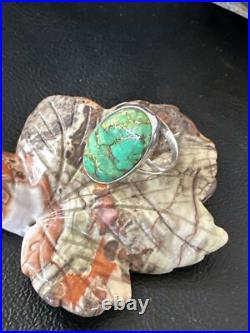 Green Mohave Turquoise Navajo Sterling Silver Ring Size 7 15597 Green Mohave Turquoise Navajo Sterling Silver Ring Size 7 15597