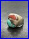 HEAVY Vintage Native American Sterling Silver Turquoise Coral Mens Ring Size 7.5