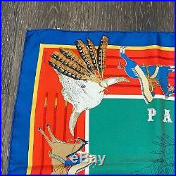 HERMES Vintage Pani La Shar Pawnee Silk Scarf 90cm