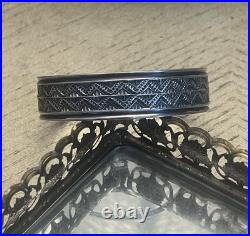 Handcrafted. 925 Sunshine Reeves Navajo Pattern Cuff Bracelet