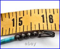 Heishi Turquoise graduated sterling silver bench bead Native American vintage ne