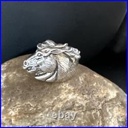 Horsehead Navajo Sterling Silver Ring Size 11.5 15381