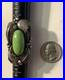 Huge Vintage Signed Navajo Sterling, Silver And Turquoise Ring