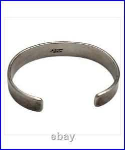 Important Vintage Native American Navajo Bruce Morgan Sterling Silver Bracelet