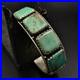 Incomparable Vintage Native American Turquoise Mountain Silver Bracelet