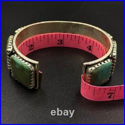 Incomparable Vintage Native American Turquoise Mountain Silver Bracelet