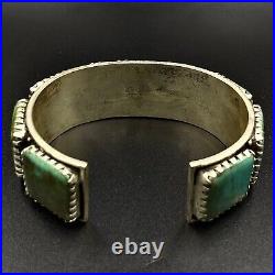 Incomparable Vintage Native American Turquoise Mountain Silver Bracelet