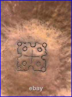 Intriguing Old Hopi Hand Hammered Copper Bowl Dish Vintage Native American