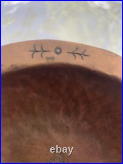 Intriguing Old Hopi Hand Hammered Copper Bowl Dish Vintage Native American