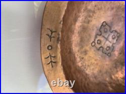 Intriguing Old Hopi Hand Hammered Copper Bowl Dish Vintage Native American