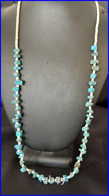Kingman Turquoise Shell Navajo Sterling 28 17401 Kingman Turquoise Shell Navajo Sterling 28 17401