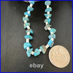 Kingman Turquoise Shell Navajo Sterling 28 17401