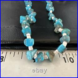Kingman Turquoise Shell Navajo Sterling 28 17401