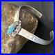 Kingman Turquoise Womens Navajo Sterling Silver Cuff Bracelet 14734
