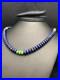 Lapis & Turquoise Beads Navajo Sterling Silver Necklace 03269