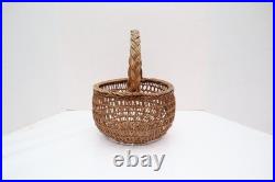 Large VTG Siletz Hupa Yurok Karuk Northwest Handled Basket Native American 13