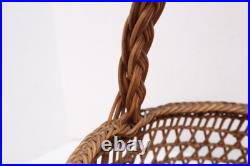 Large VTG Siletz Hupa Yurok Karuk Northwest Handled Basket Native American 13