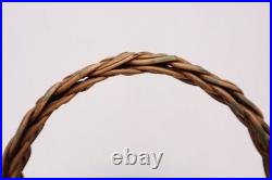 Large VTG Siletz Hupa Yurok Karuk Northwest Handled Basket Native American 13
