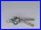 Large Vintage Native American Sterling Silver Turquoise Pendant 4.5