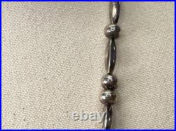 Large vintage Native American sterling silver necklace and cross pendant