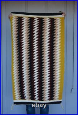 Lena Begay Navajo Rug Eyedazzler Hubbell Trading Post Tag 44 x 25.5