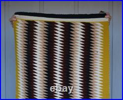 Lena Begay Navajo Rug Eyedazzler Hubbell Trading Post Tag 44 x 25.5