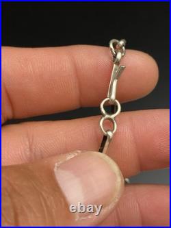 Lena Platero Navajo Vintage Native American Sterling Silver 925 Feather Necklace