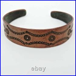 Lot 8 Navajo Souvenir Bracelets Sterling Silver Copper Native American Vintage
