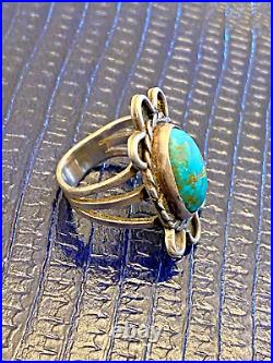 Lot of 3 Vintage Native American Sterling Silver Turquoise Rings Lot of 3 Vintage Native American Sterling Silver Turquoise Rings