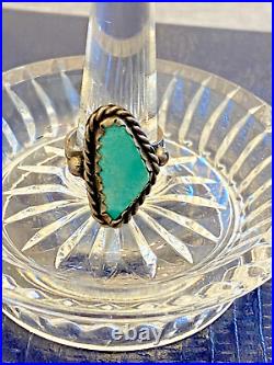 Lot of 3 Vintage Native American Sterling Silver Turquoise Rings