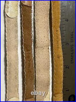 Lot of 4 Native American Glass Bead Bracelets Leather handmade vintage STORMIE