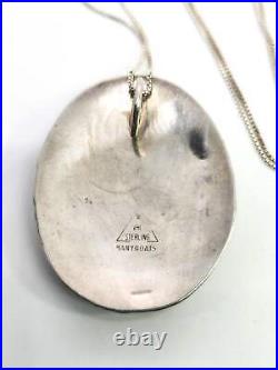Many Goats Navajo VHC Native American vintage sterling silver pendant necklace