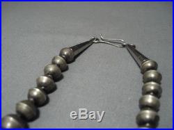 Marvelous Vintage Navajo Sterling Silver Necklace Old Jewelry
