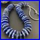 Mens Navajo Pearls Blue Lapis Turquoise Sterling Silver Necklace 20 13832